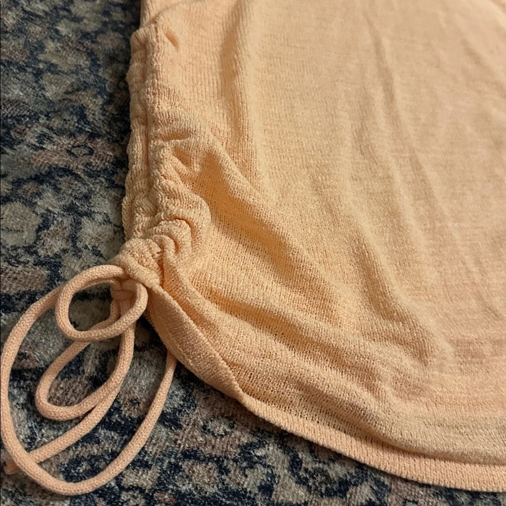 Cotton On Peach Knit Dress/Coverup, L - Picture 2 of 12